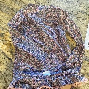 Shade Critters Floral Two Piece Rash Guard